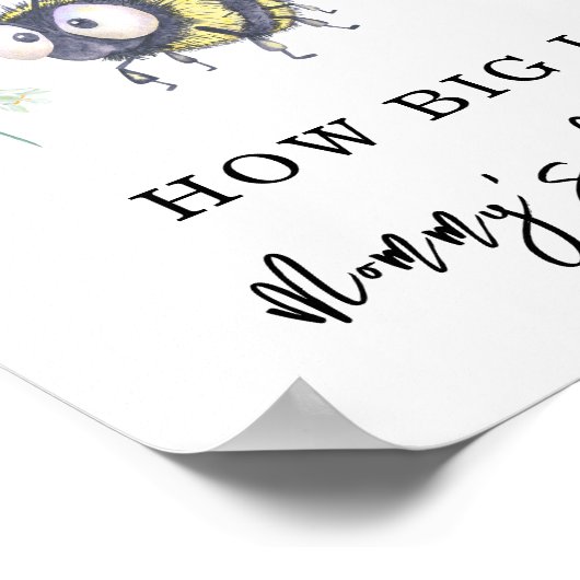 BEE – ママのお腹の大きさ ポスター (角)