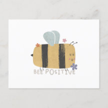 Bee -前向きかわいいビープンノートカード