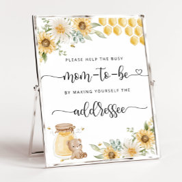 Bee 救済 the Mom 忙し Address an Envelope Poster ポスター