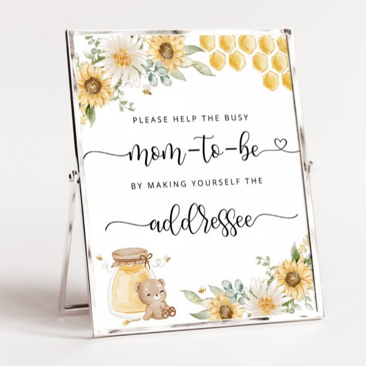 Bee 救済 the Mom 忙し Address an Envelope Poster ポスター