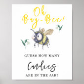 Bee – 瓶の中にキャンディーが何個入っているか ポスター (正面)