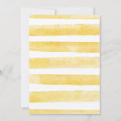 Bee 赤ちゃんのお披露目パーティー 男女両方 OK 親になるための Bee 赤ちゃん 招待状 (裏面)