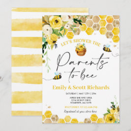 Bee 赤ちゃんのお披露目パーティー 男女両方 OK 親になるための Bee 赤ちゃん 招待状