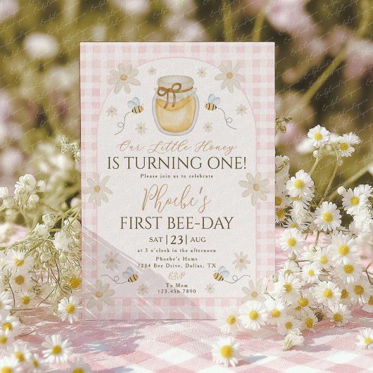Bee 1st誕生日招待状 招待状