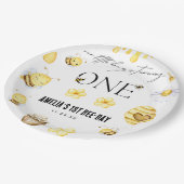 Bee 1st Birthday ペーパープレート (アングル)