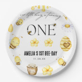 Bee 1st Birthday ペーパープレート (正面)
