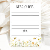 Bee 1st Birthday Time Capsule Card 招待状