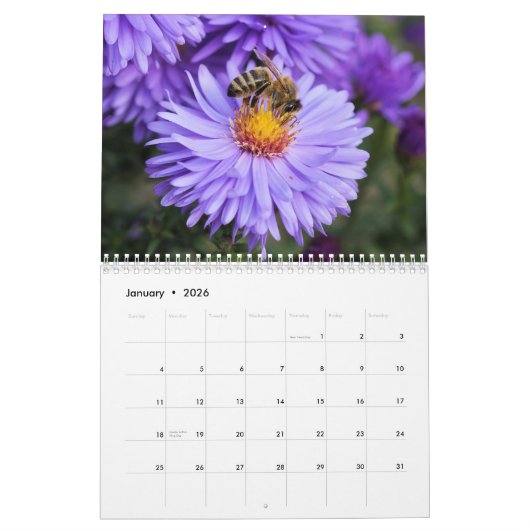 Bee 2025 カレンダー (1月 2026)