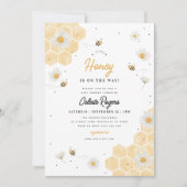 Bee A Little Honey is on the Way! Baby Shower 招待状 (正面)