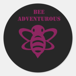 Bee Adventuroushステッカー ラウンドシール