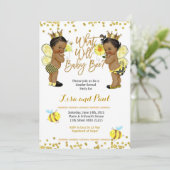 Bee African Gender Reveal招待状 招待状 (スタンド正面)