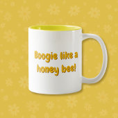 Bee Amazing – かわいい漫画のまわりに&デイジー ツートーンマグカップ
