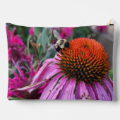 Bee and Coneflower Print Cut Sew Bag アクセサリーポーチ (裏面)