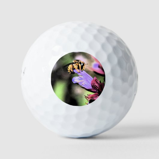 Bee and Flower be6 gbcnm ゴルフボール (正面)