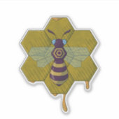 Bee and Hive sticker  シール (正面)