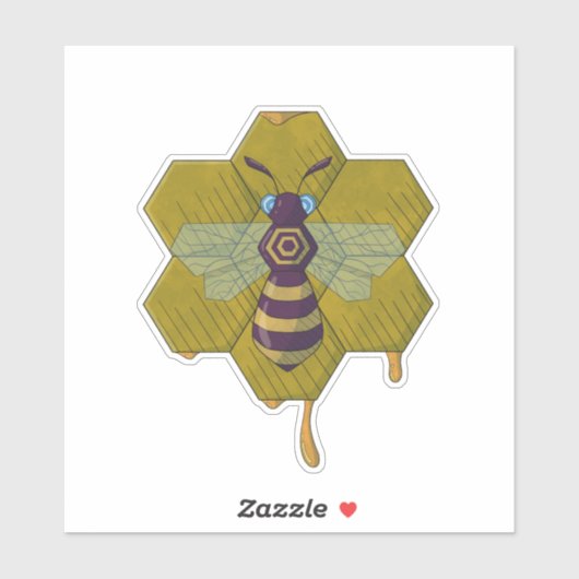 Bee and Hive sticker  シール (シート)