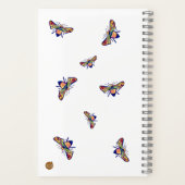 Bee And Sunflower Notebook ノートブック (裏面)