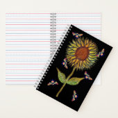 Bee And Sunflower Notebook ノートブック (内側)