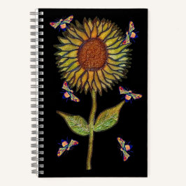 Bee And Sunflower Notebook ノートブック