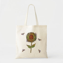 Bee And Sunflower Tote Bag トートバッグ