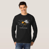 Bee Apiarist Science Bee Keeの解剖学 Tシャツ (正面フル)