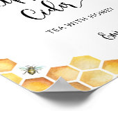 Bee Appleサイダーのサイン。ドリンクテーブル ポスター (角)