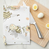 Bee Art キッチンタオル (四つ折り)