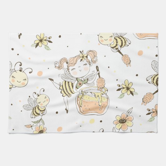 Bee Art キッチンタオル (横)