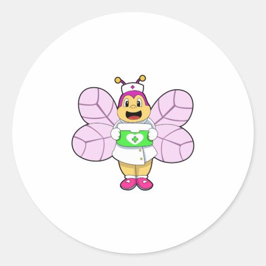 Bee asナースとFirst ait kit ラウンドシール (正面)