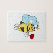 Bee as Nurse with Heart.PNG ジグソーパズル (横)