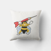 Bee at Darts with Dart.PNG クッション (裏面)