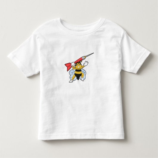 Bee at Darts with Dart.PNG トドラーTシャツ (正面)