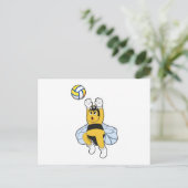 Bee at Volleyball Sports ポストカード (スタンド正面)