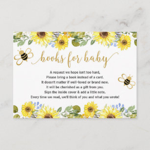 Bee baby showbook request inserts boyベビー エンクロージャーカード