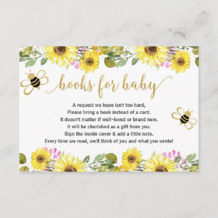 Bee baby showbook request inserts girlベビー エンクロージャーカード