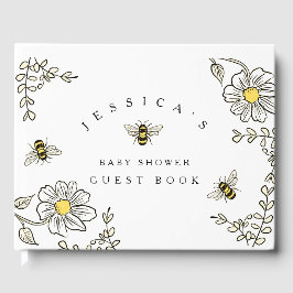 Bee Baby Showerへようこそのまわりに・シャワー ゲストブック