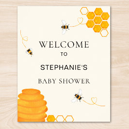 Bee Baby Showerへようこそ ポスター