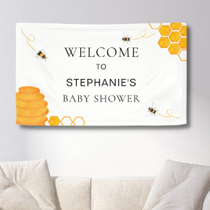 Bee Baby Showerへようこそ 横断幕