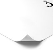 Bee Baby Showerウェルカムサイン ポスター (角)