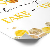 Bee Baby ShowerパーティーサインMommy To Bee Decor Sign ポスター (角)