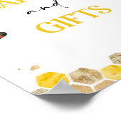 Bee Baby ShowerパーティーサインMommy To Bee Decor Sign ポスター (角)