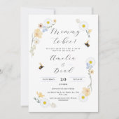 Bee Baby ShowerフローラBaby Shower Mommy to Bee 招待状 (正面)