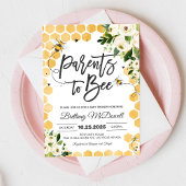 「Bee Baby Shower招待状 親戚向け」 招待状