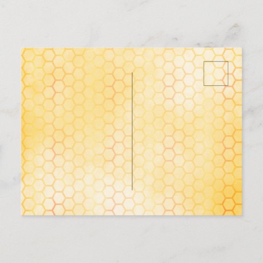 Bee Baby Shower緑の母へビー インビテーションポストカード (裏面)