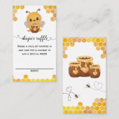 Bee Baby Shower おむつくじ ハニコム ニュートラル エンクロージャーカード (正面/裏面)