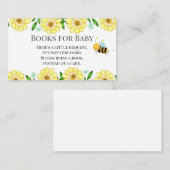 Bee Baby Shower Books forベビーリクエストビジネスCa 名刺 (正面/裏面)