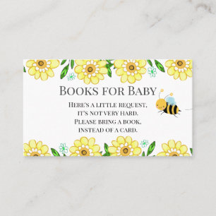 Bee Baby Shower Books forベビーリクエストビジネスCa 名刺