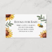 Bee Baby Shower Books forベビー 名刺 (正面)