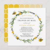 Bee Baby Shower by Mail 招待状 (正面/裏面)