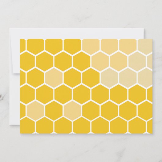 Bee Baby Shower by Mail 招待状 (裏面)